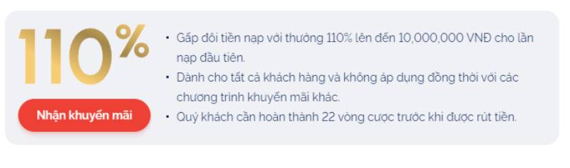 Khuyen Mai Chao Mung – Gap Doi Tien Nap Lan Dau