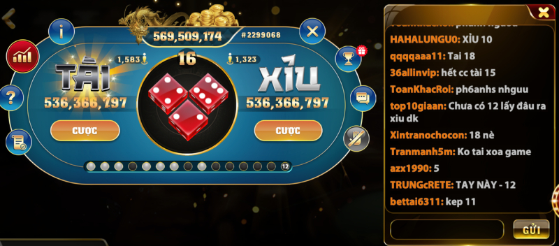 tai xiu table game
